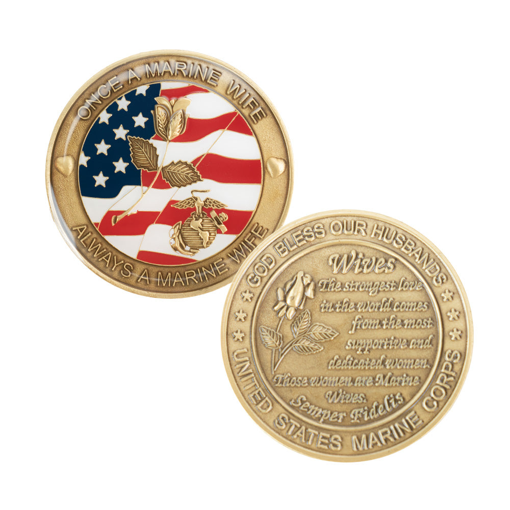 “Once A Marine Wife” Coin