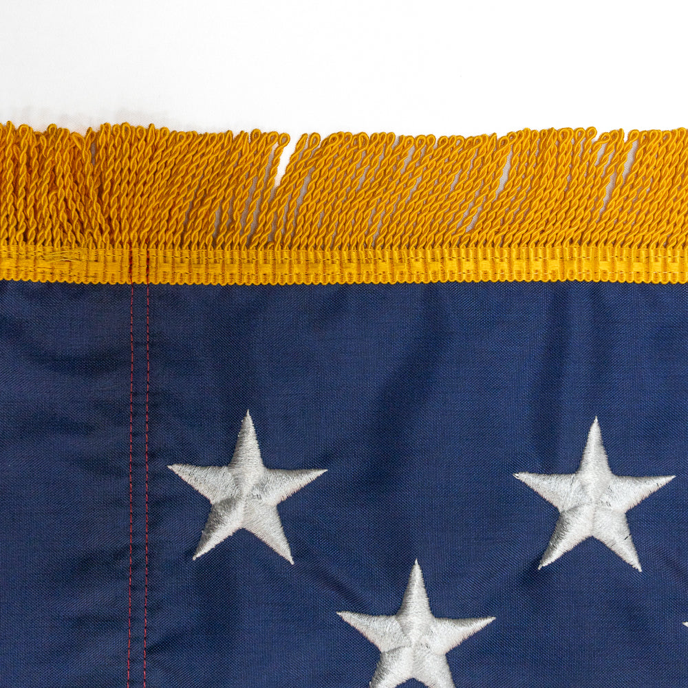 US Flag - Pole Sleeve with Fringe (3' x 5')