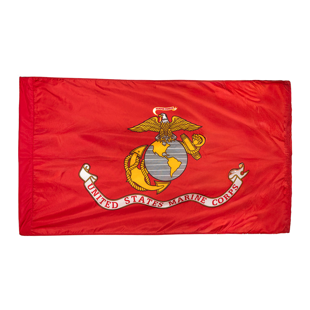 Marine Corps Flag 3 x 5 Nylon with Pole Sleeve