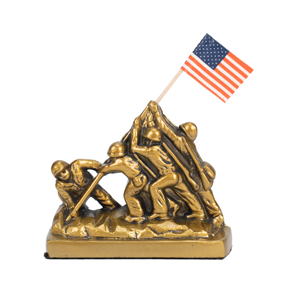 Small Metal Iwo Jima Statue