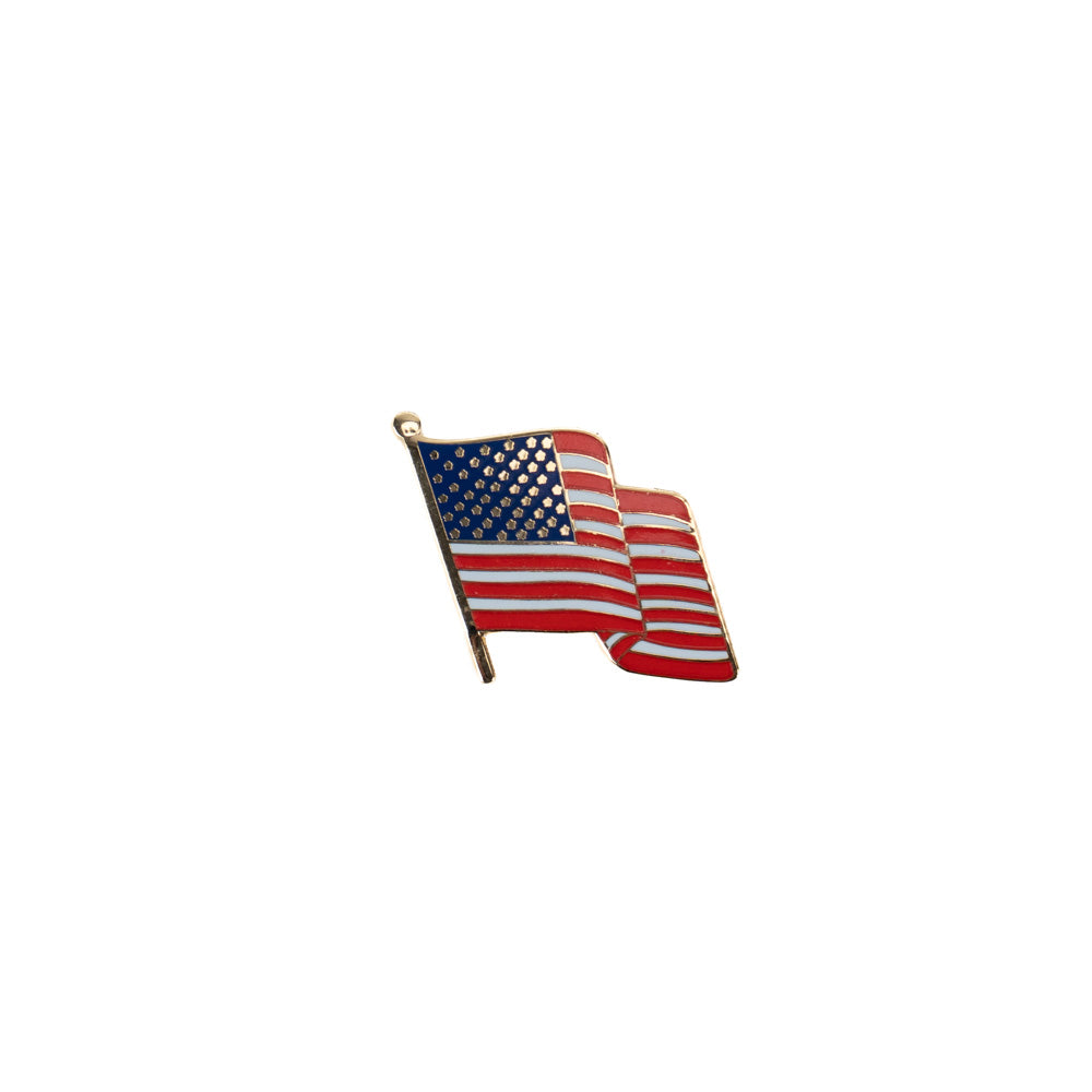 Waving American Flag Lapel Pin