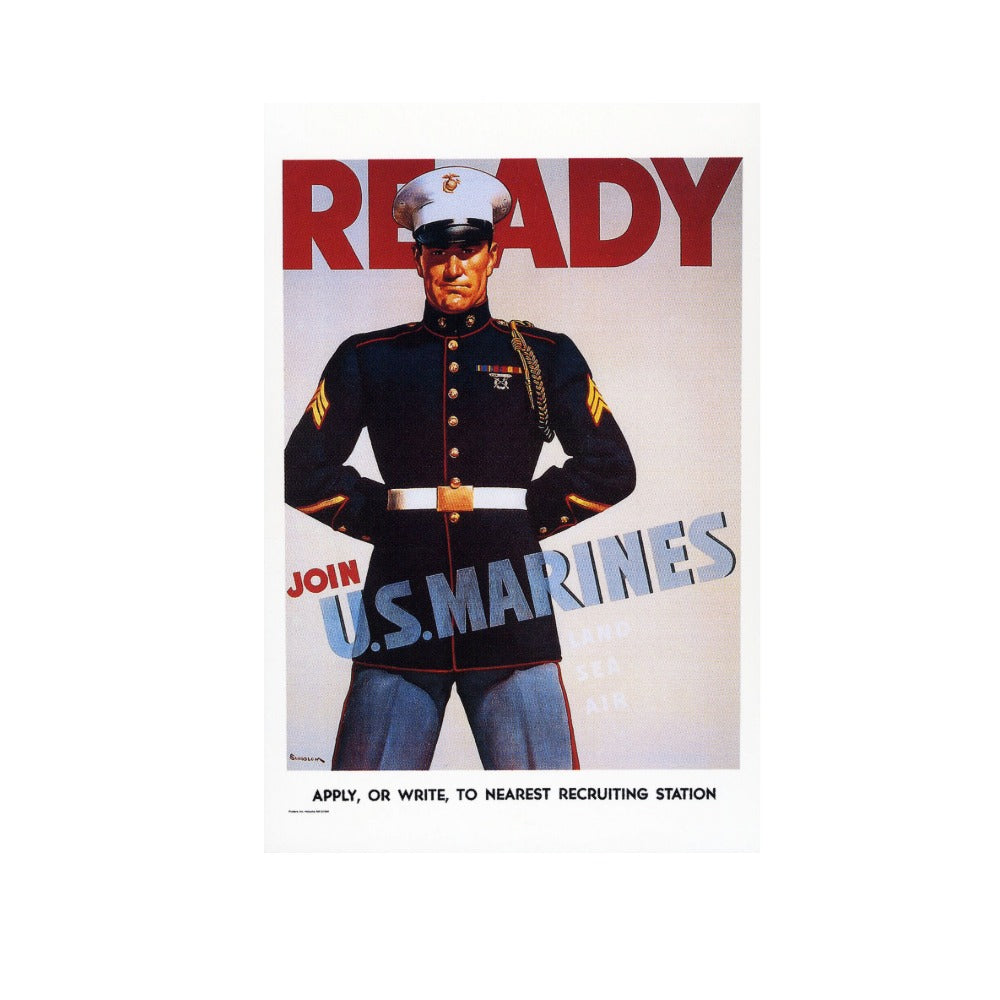 Ready - Join U.S. Marines Postcard