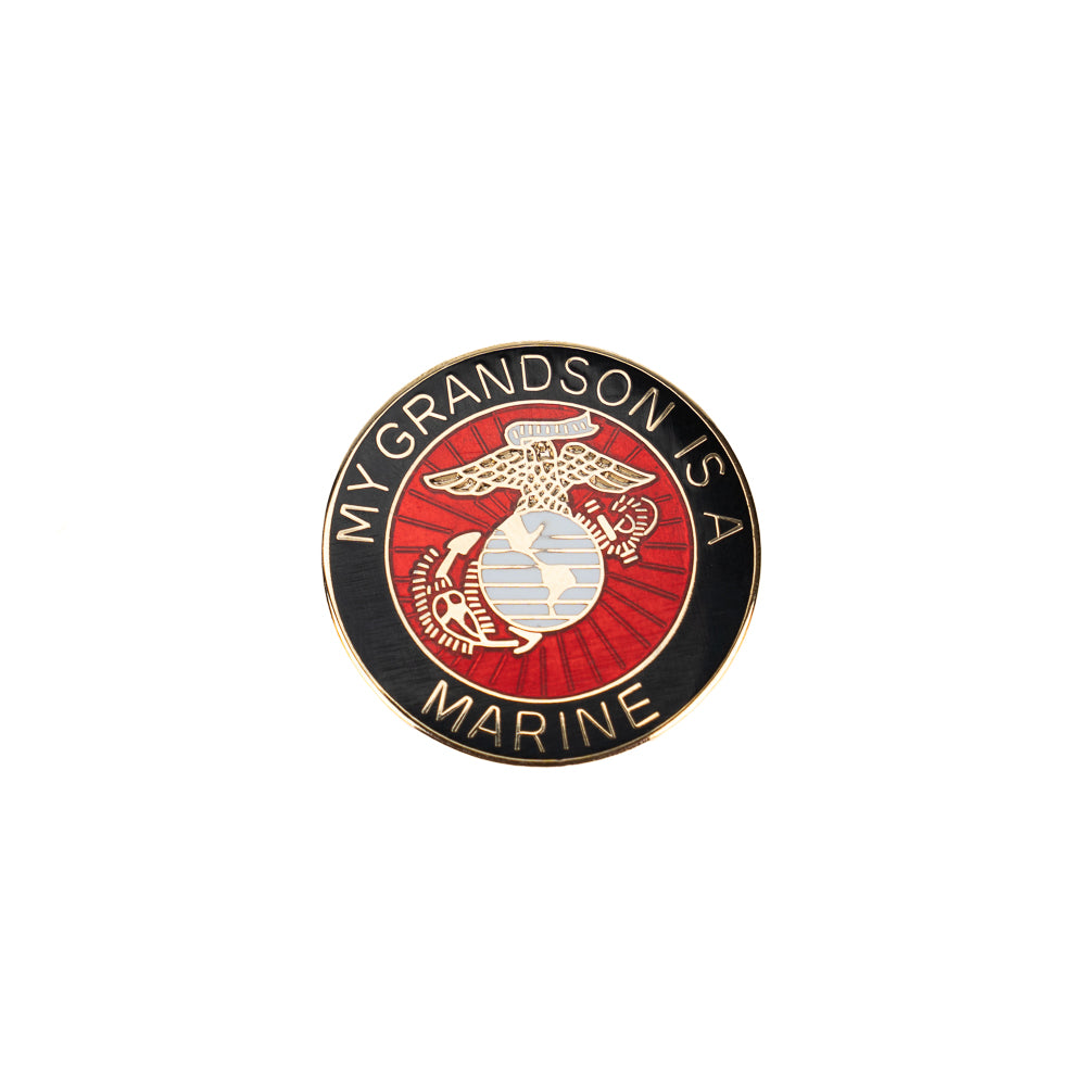 My Grandson is a Marine Pin