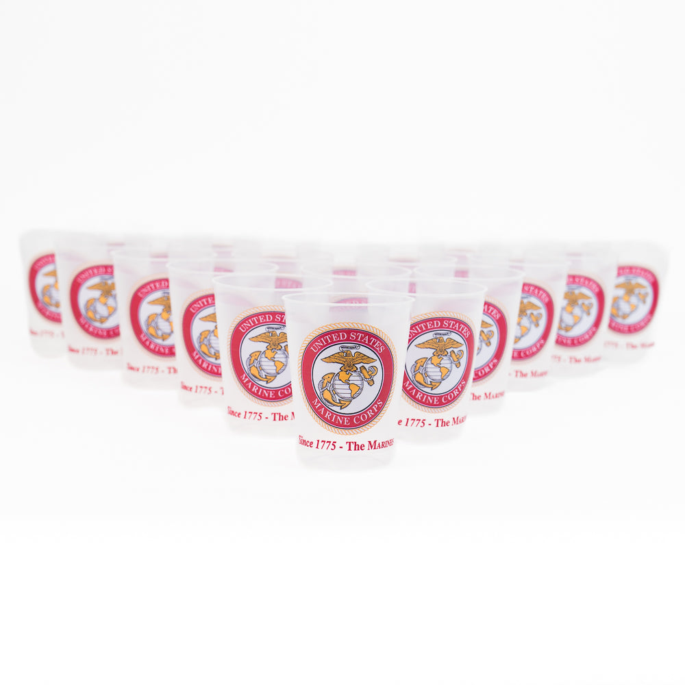 Frosted Plastic Beverage Glasses (25 pk)