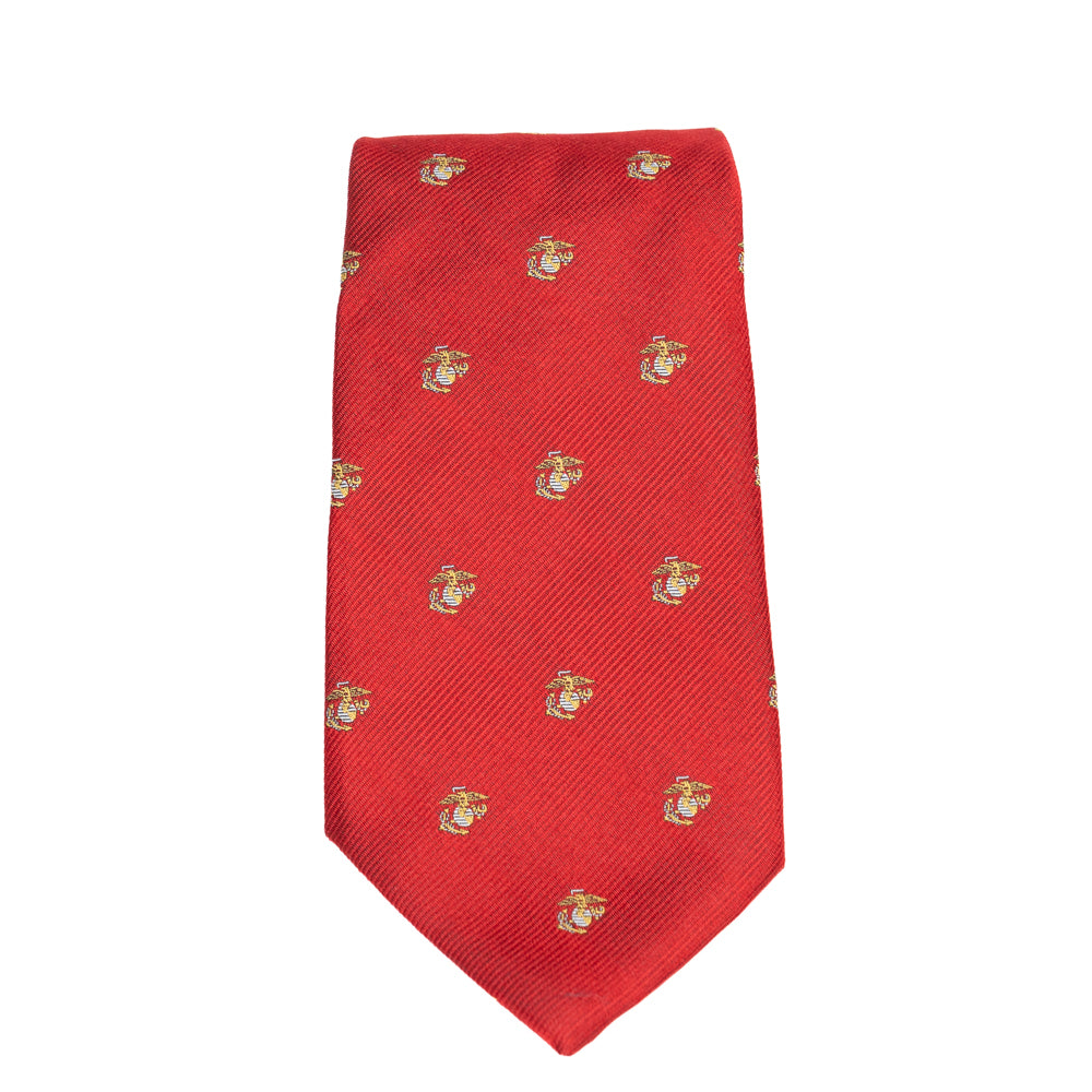 Tie red w/gold, white EGAs