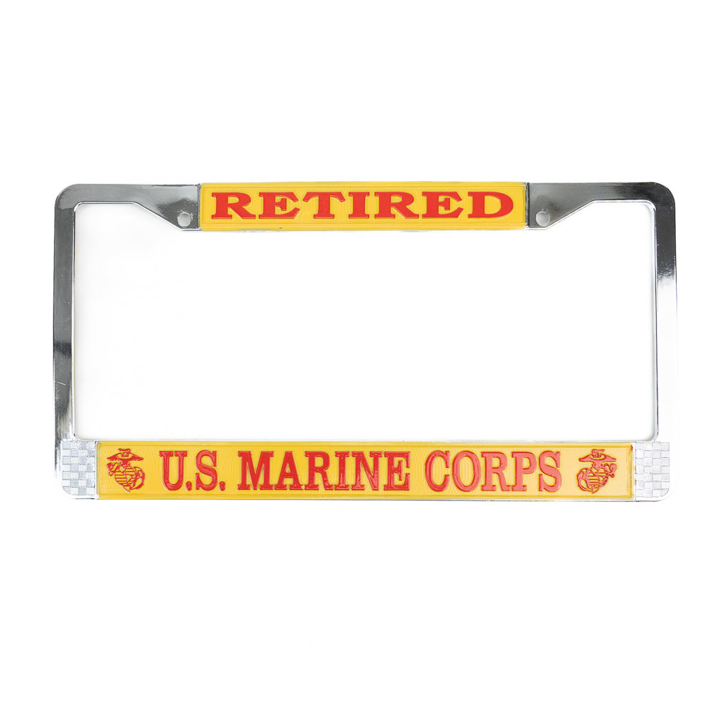Tag Frame USMC Retired