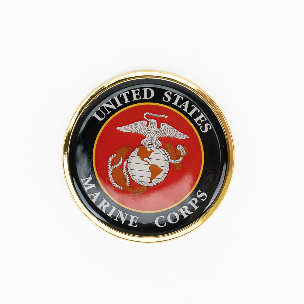 USMC Emblem Chrome Auto Decal