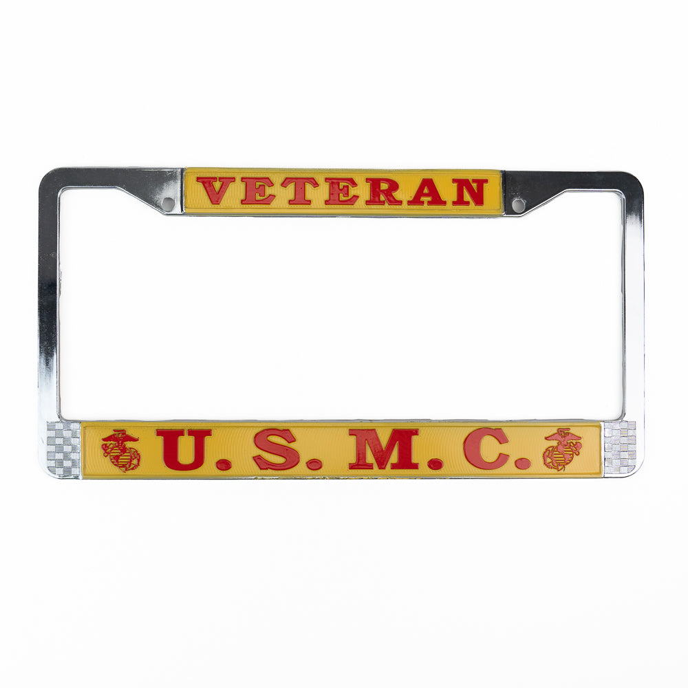 License Plate Frame Veteran