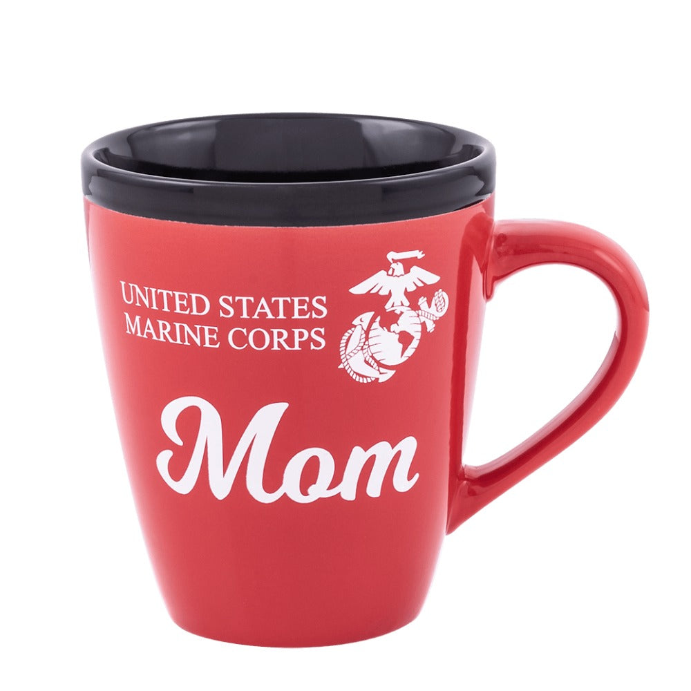 USMC Mom Red & Black Mug
