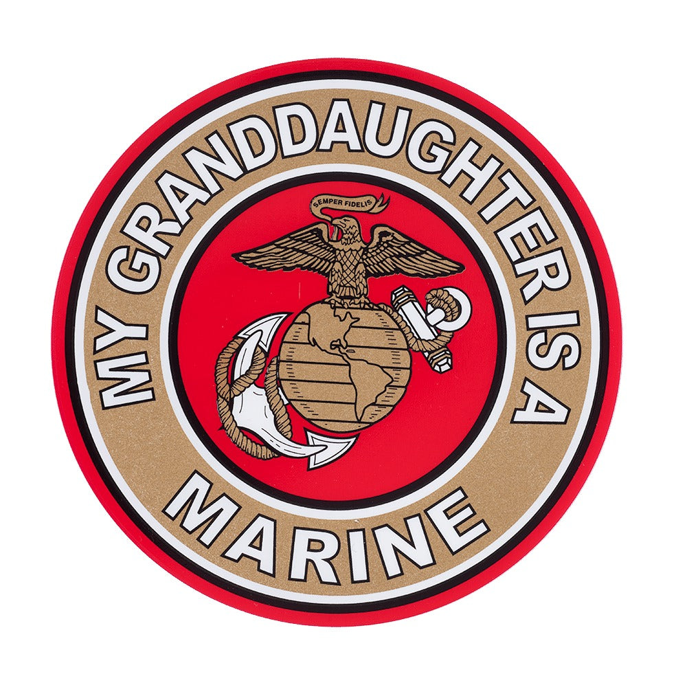 My Granddaughter is a Marine Decal