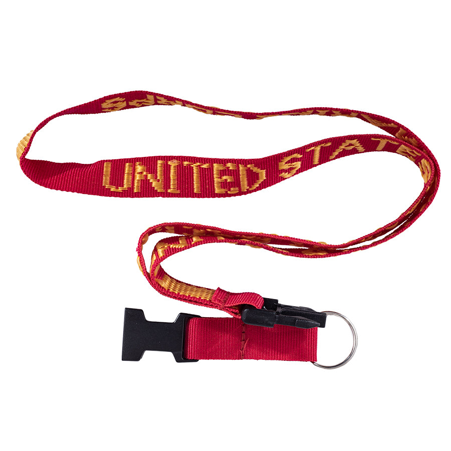 USMC Red Lanyard with Buckle