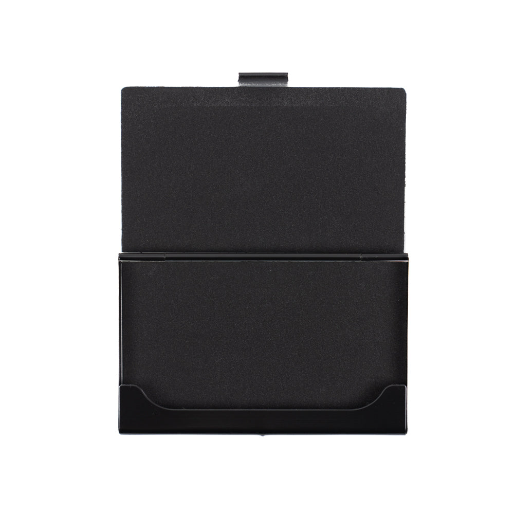 Black Steel Business Card Case