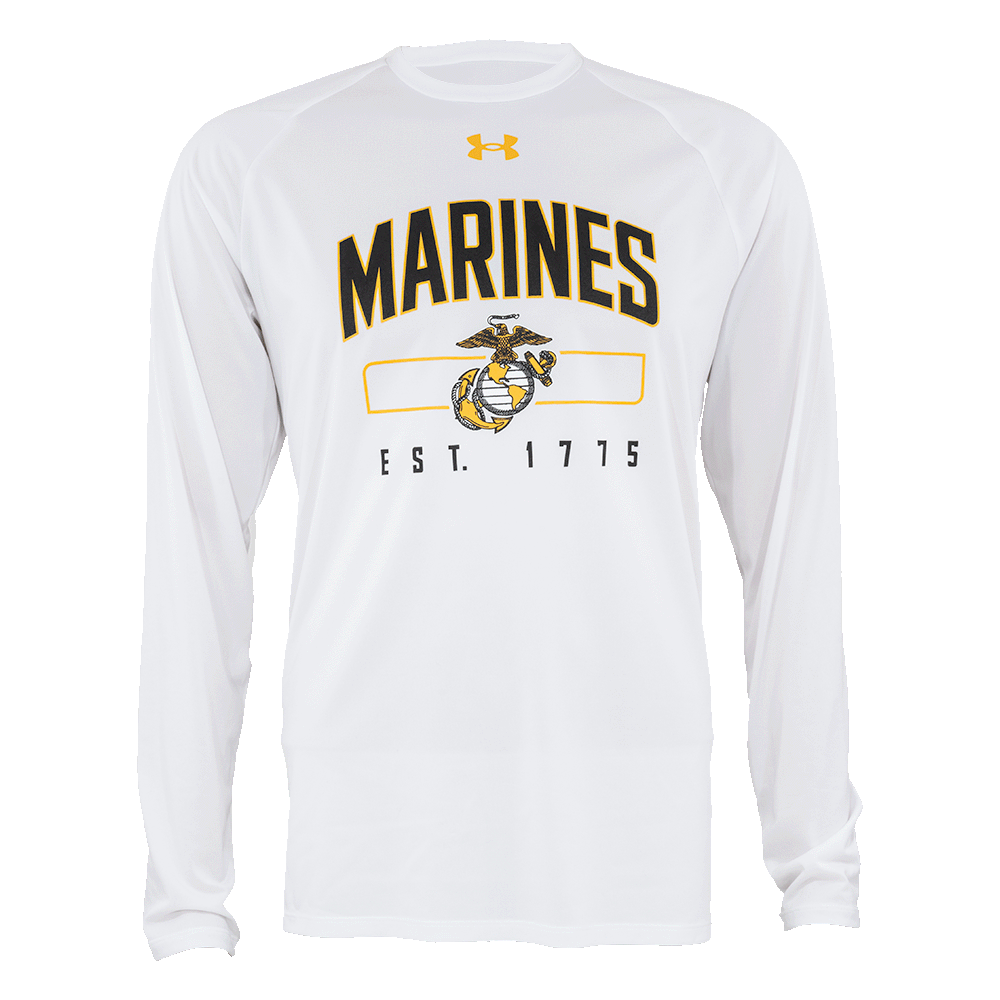 UA Tech Long Sleeve Tee White
