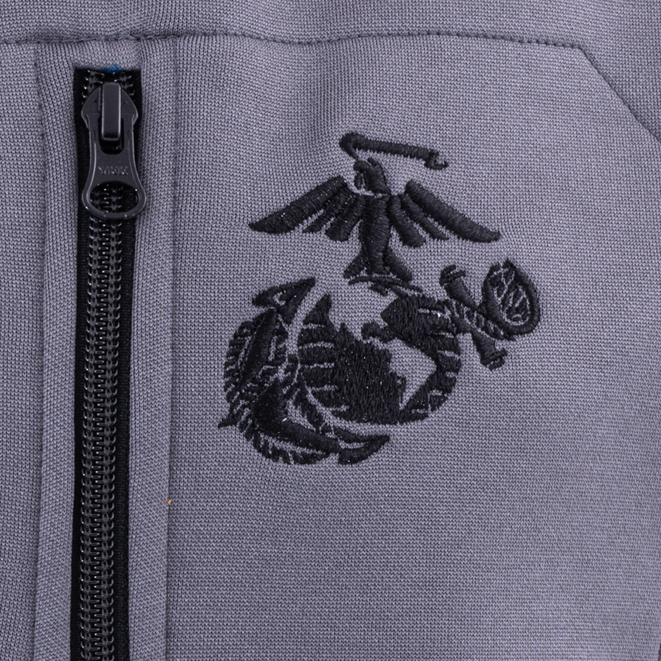USMC Full Zip Two Tone Hoodie