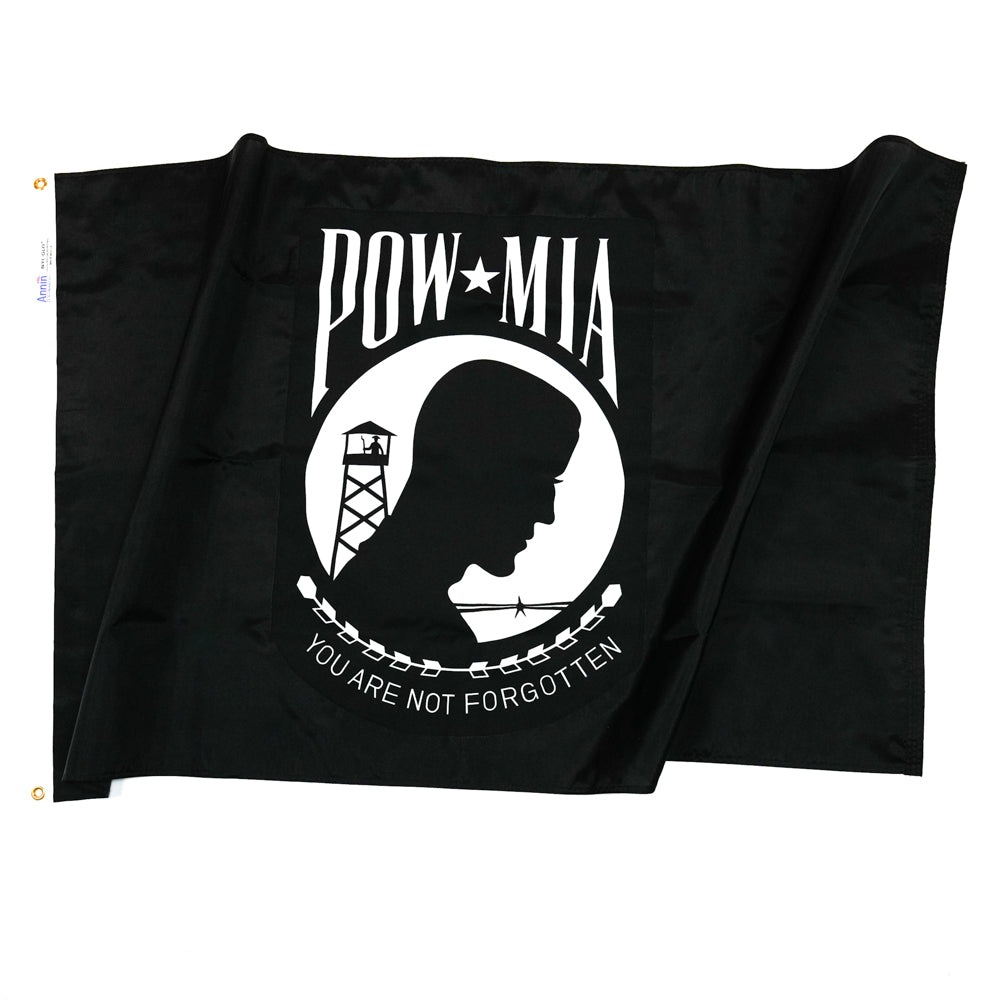 POW/MIA Double-Sided Nylon Flag 3x5