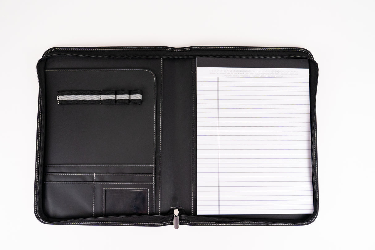 Zippered EGA Debossed Padfolio