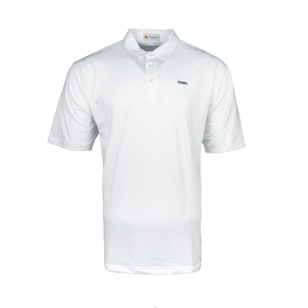 Jersey Fabric USMC Polo-White