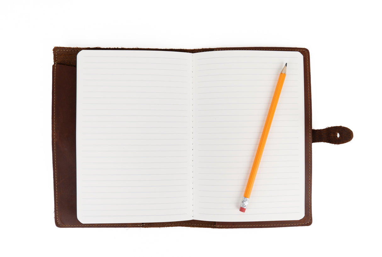 Leather A5 Moleskine Journal-Brown