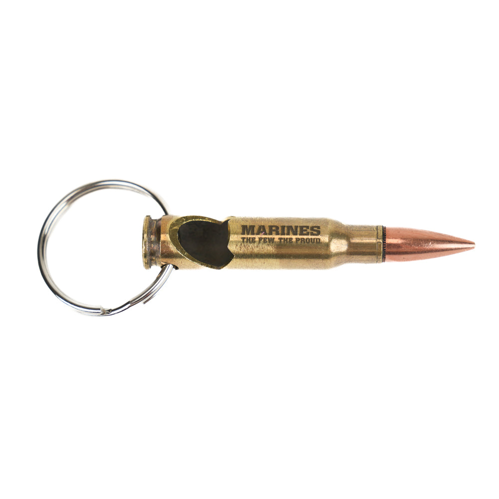 USMC .308/7.62 Bullet Bottle Opener Keychain