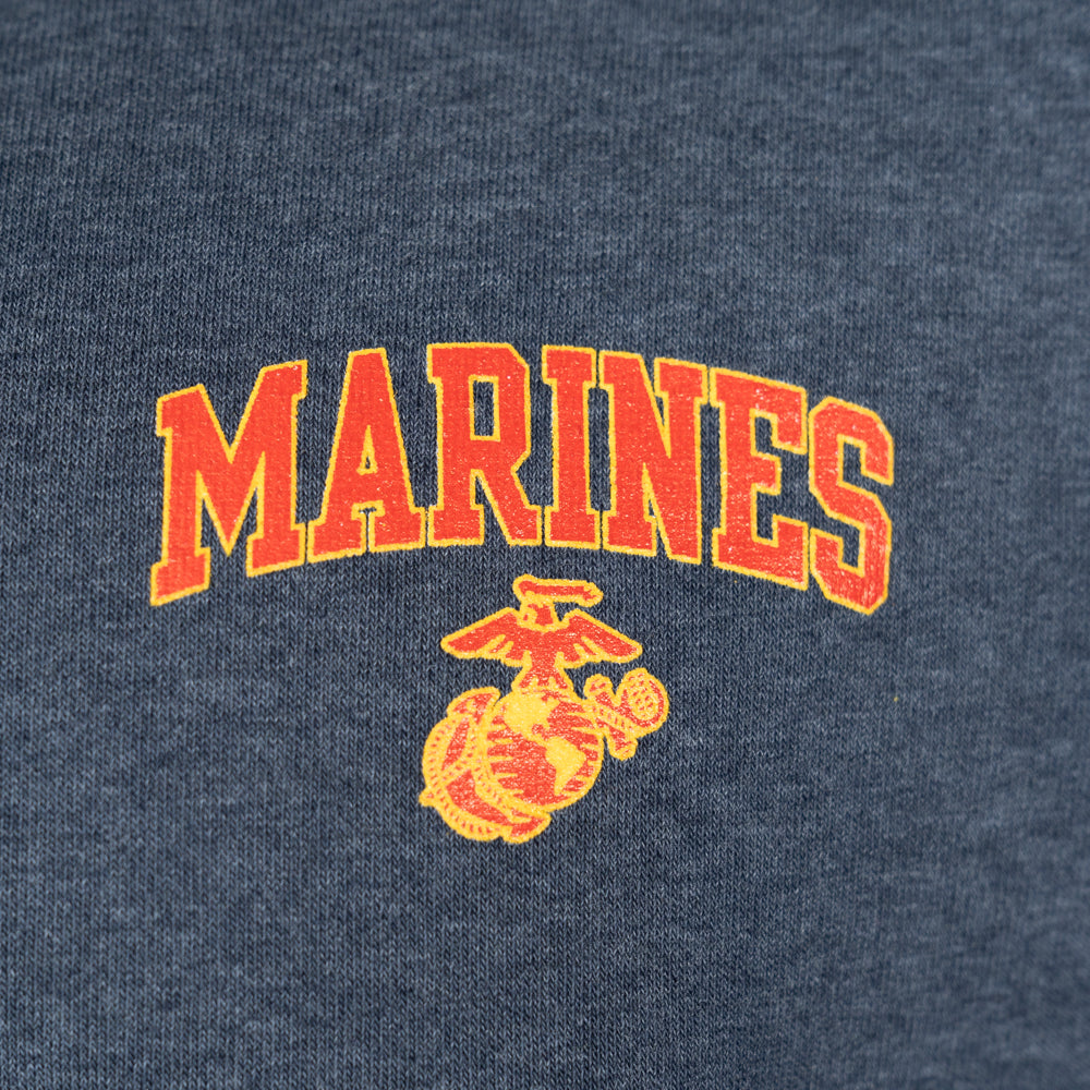 USMC Triumph Fleece Raglan Crew-Navy