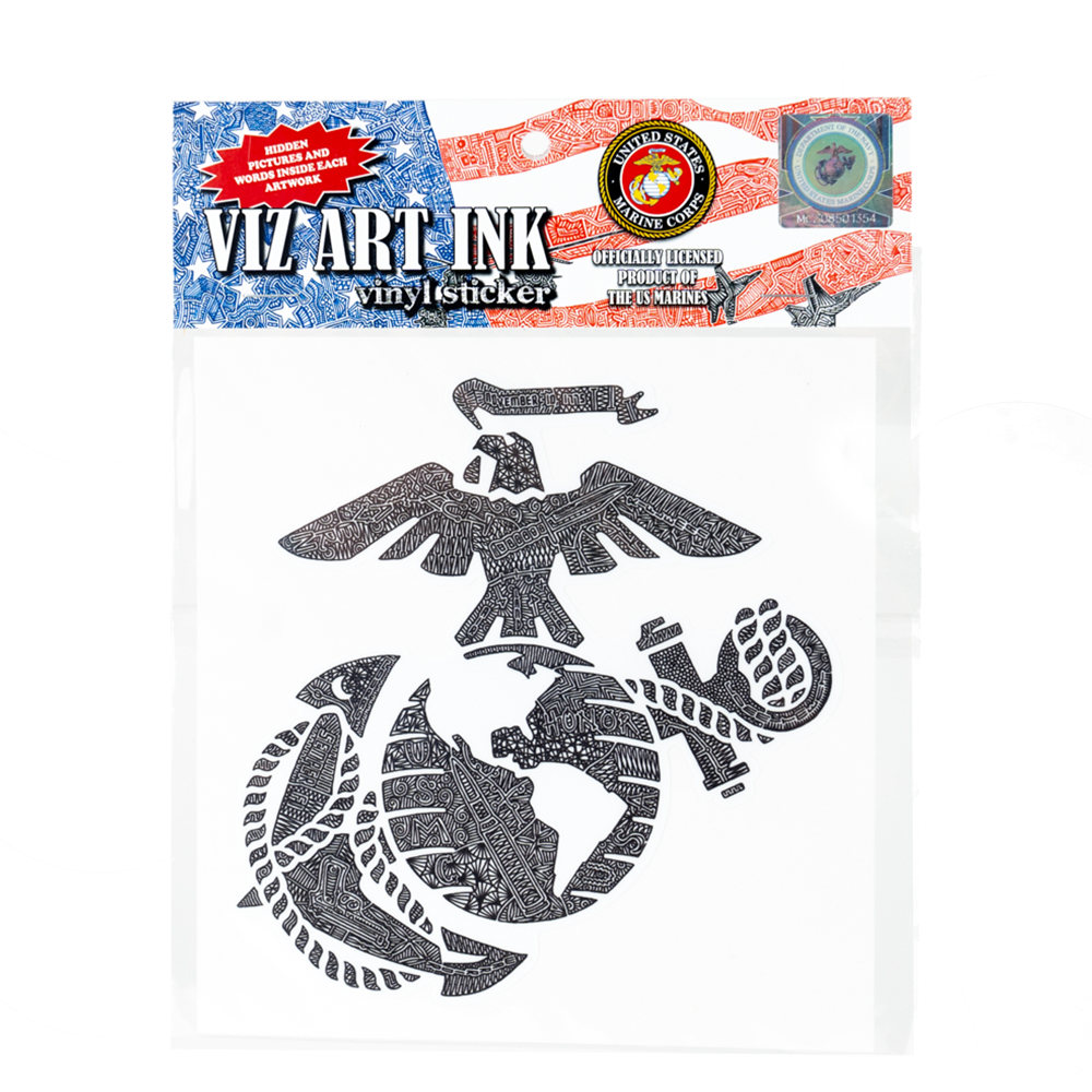 Die Cut EGA Vinyl Sticker-Hidden Pictures