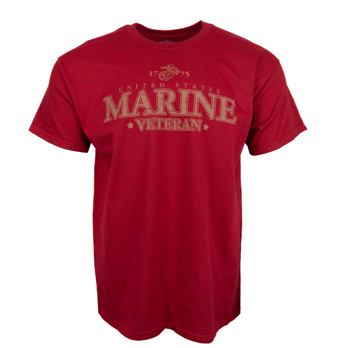 Marine Veteran T Red/Gold