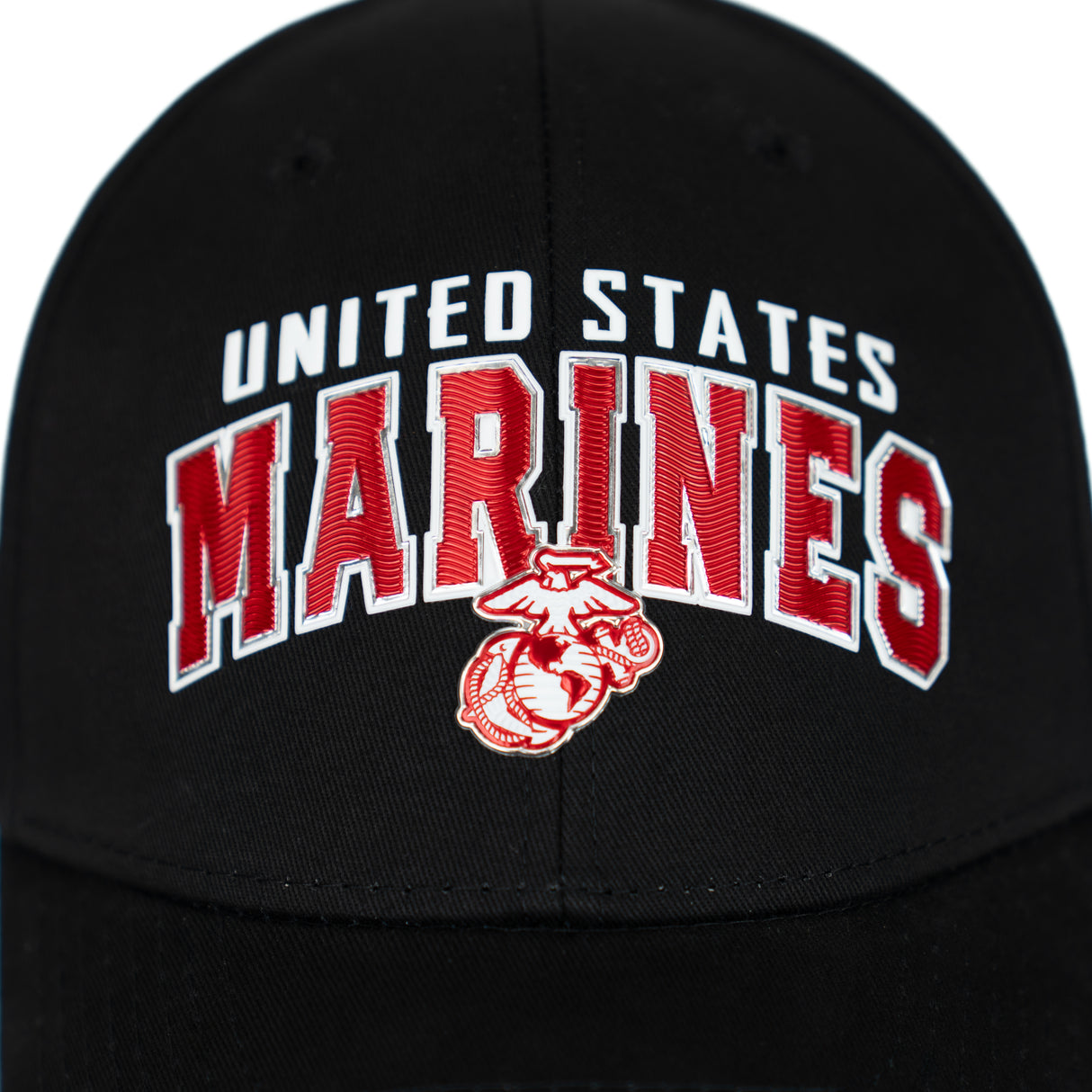 US Marines Red Arch Hat-Black