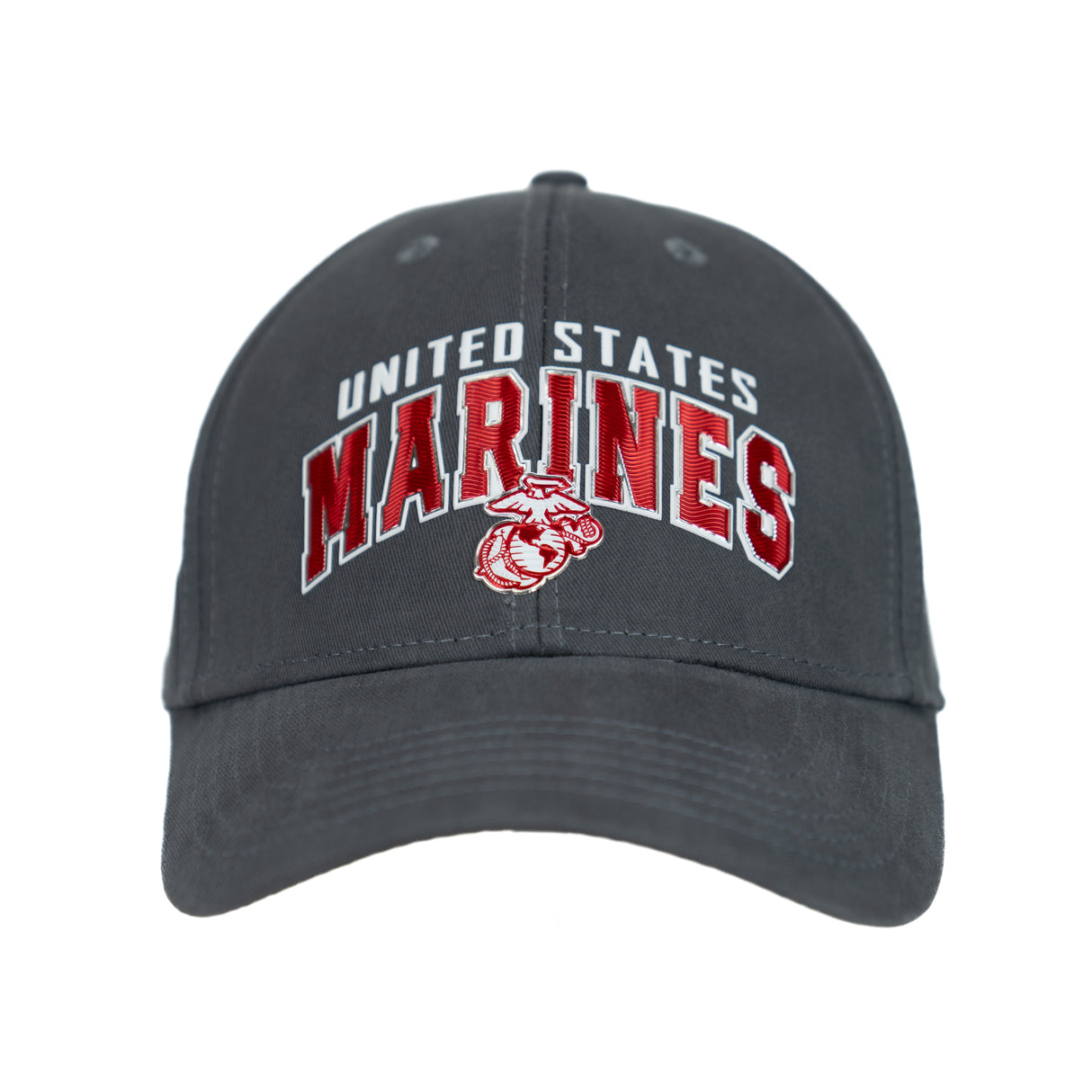 US Marines Red Arch Hat-Grey