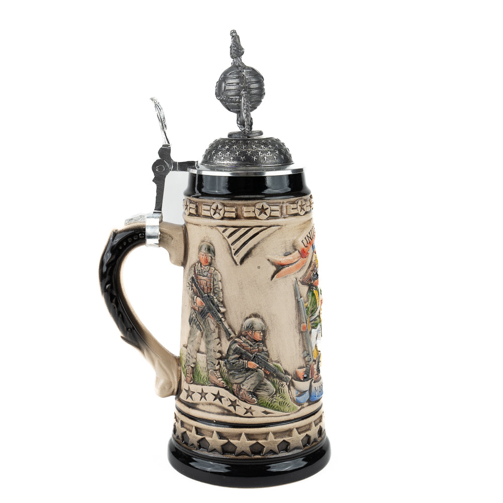 USMC Stoneware Stein 11 1/4"