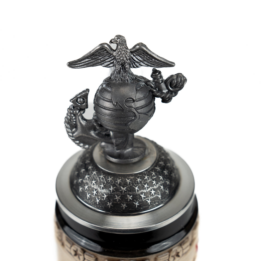 USMC Stoneware Stein 11 1/4"