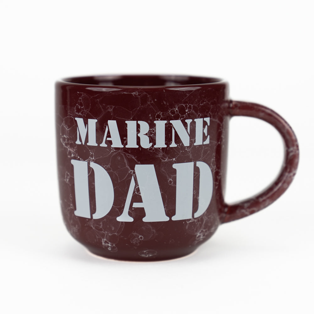 Marine Dad Marbled Mug 17oz