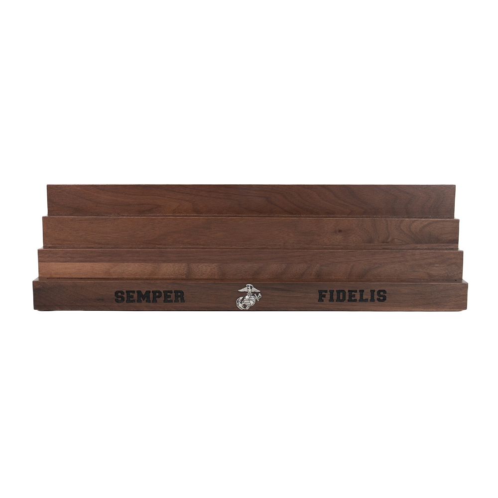 Walnut Three Tier Coin Stand