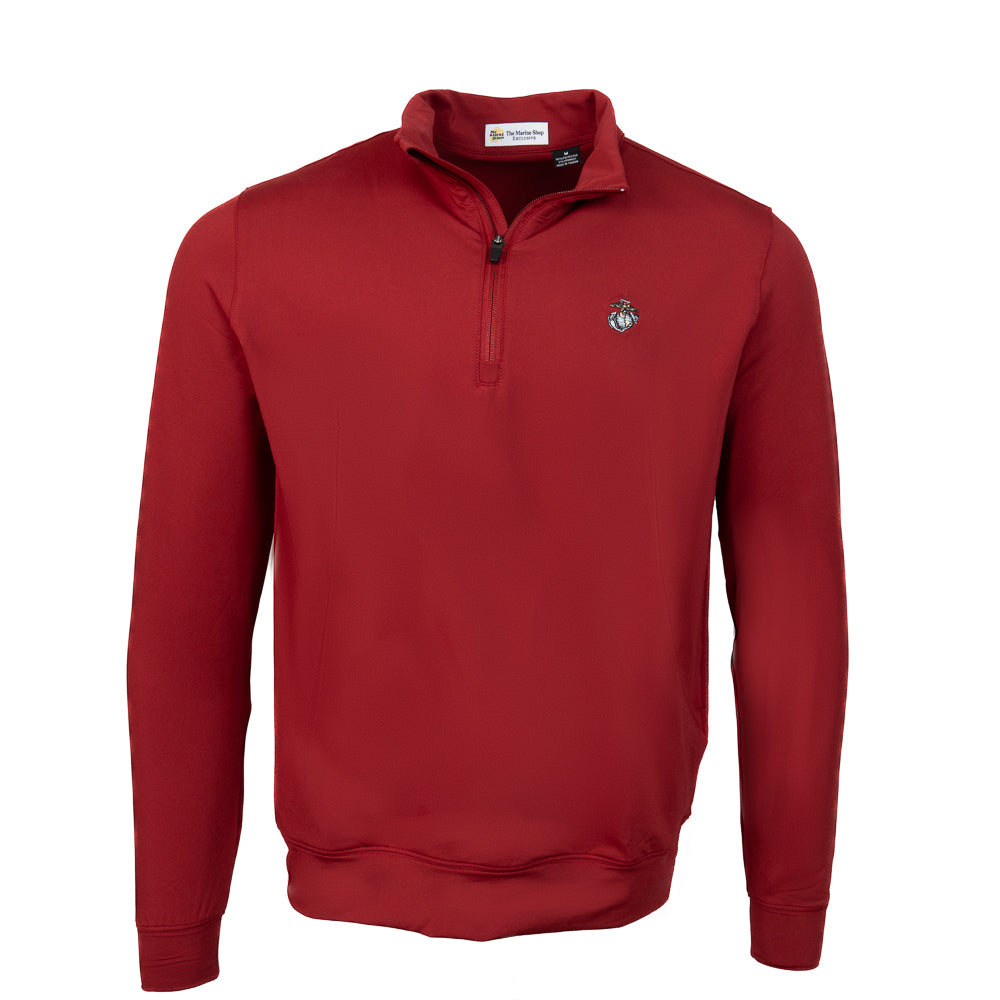 Men's 1/4 Zip Pullover-Bordeaux