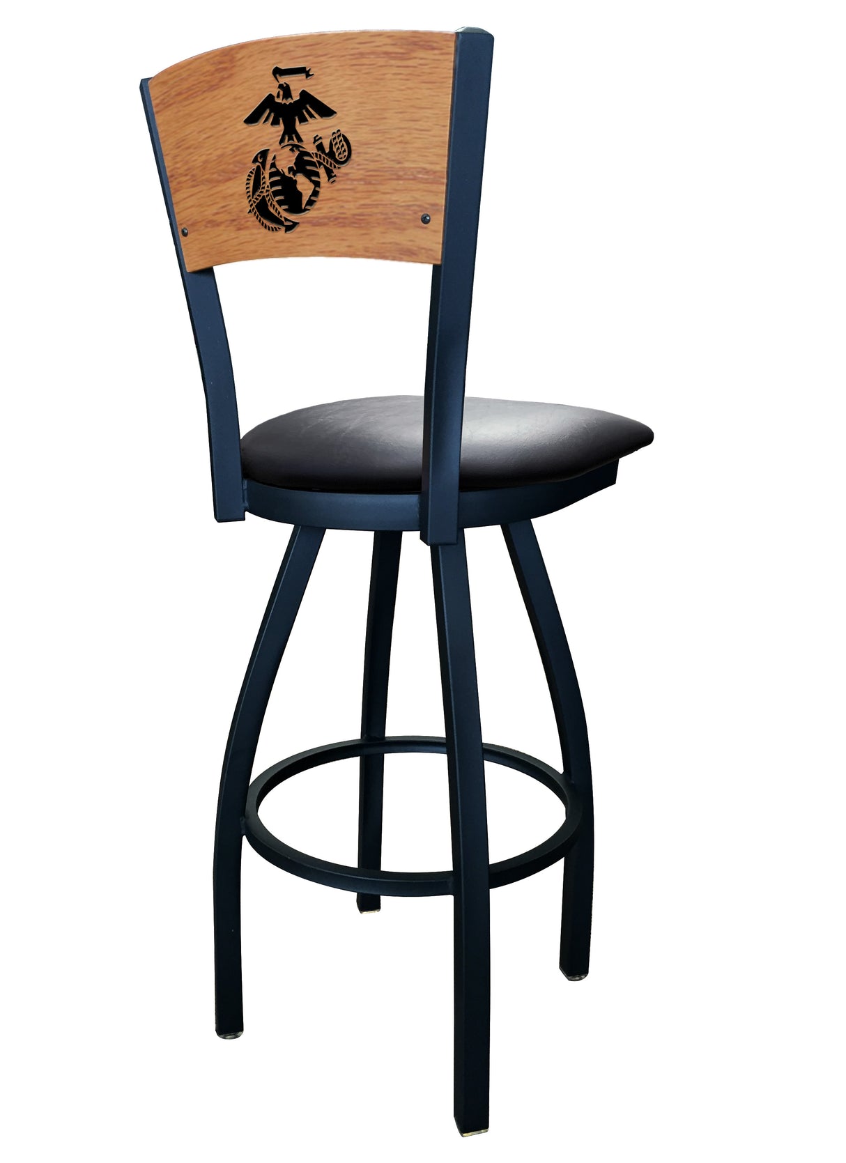 EGA Swivel Bar Stool with Vinyl Seat