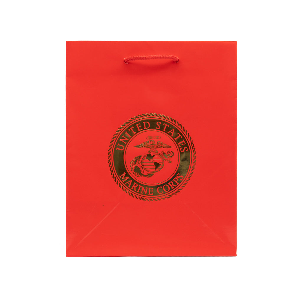 Small Red Gift Bag with Gold EGA