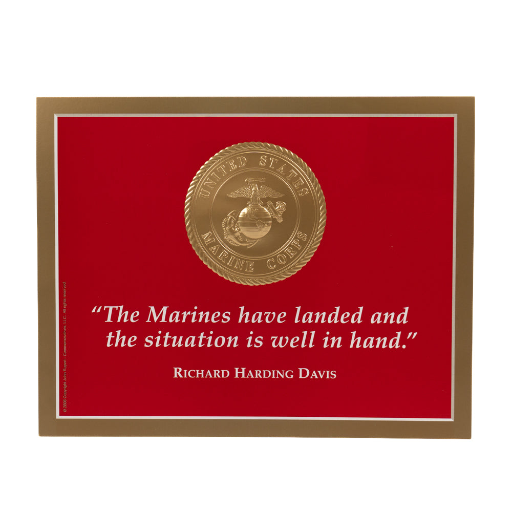 "The Marines have landed" Quote Print 8 x 10"