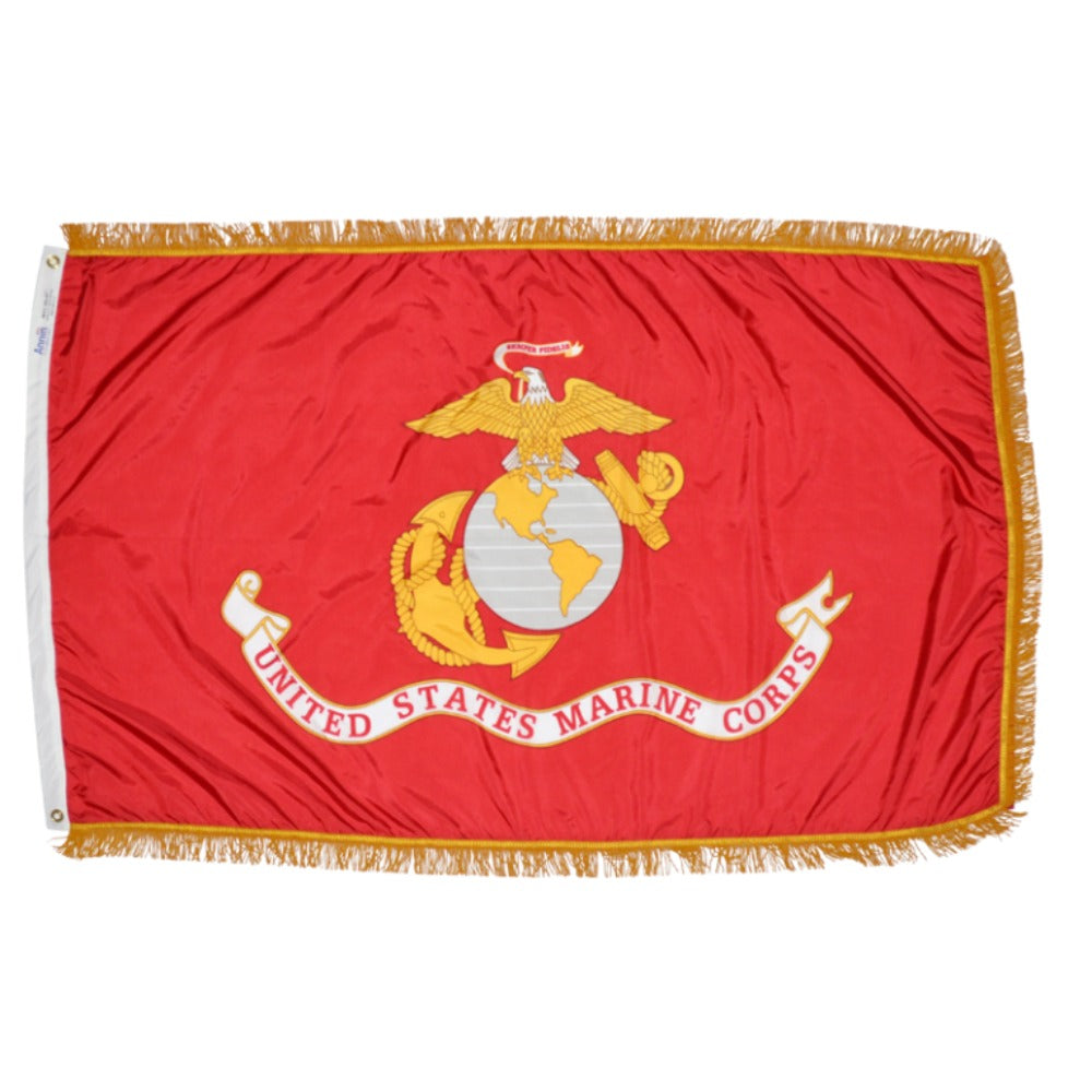 Marine Corps – Grommet with Fringe (4′ x 6′)