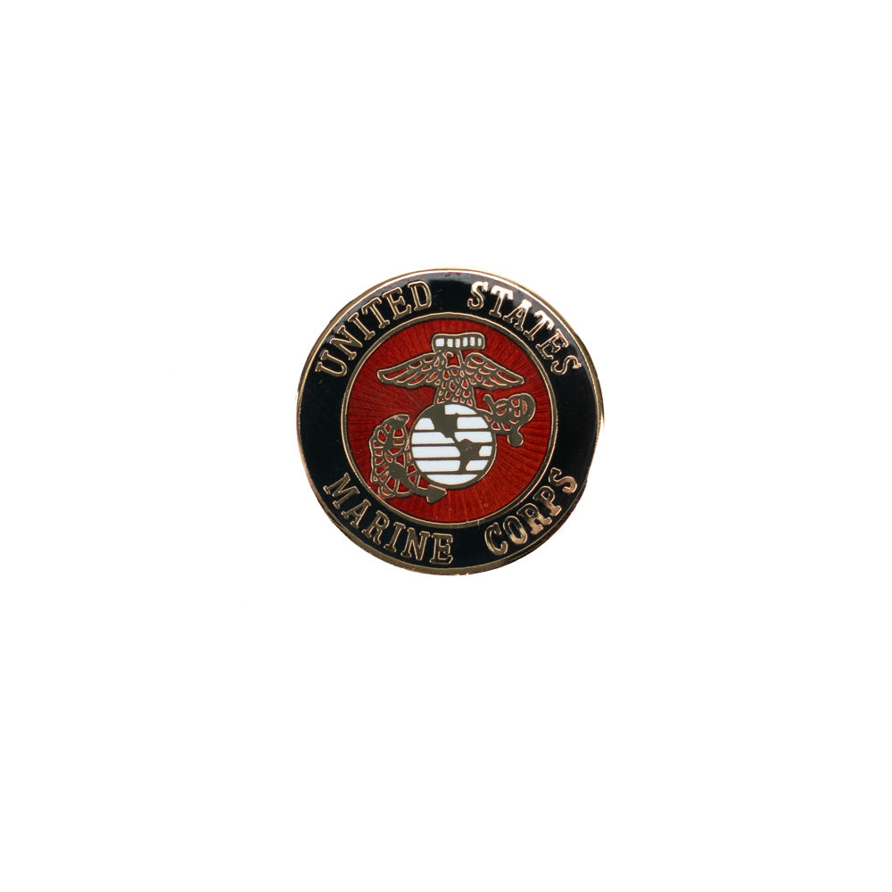 Full Color USMC Round Lapel Pin