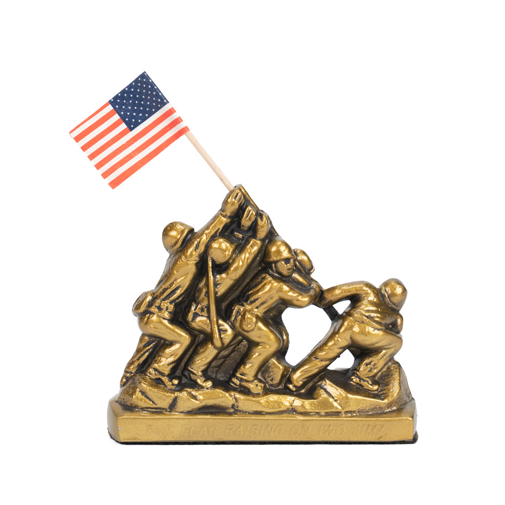 Small Metal Iwo Jima Statue