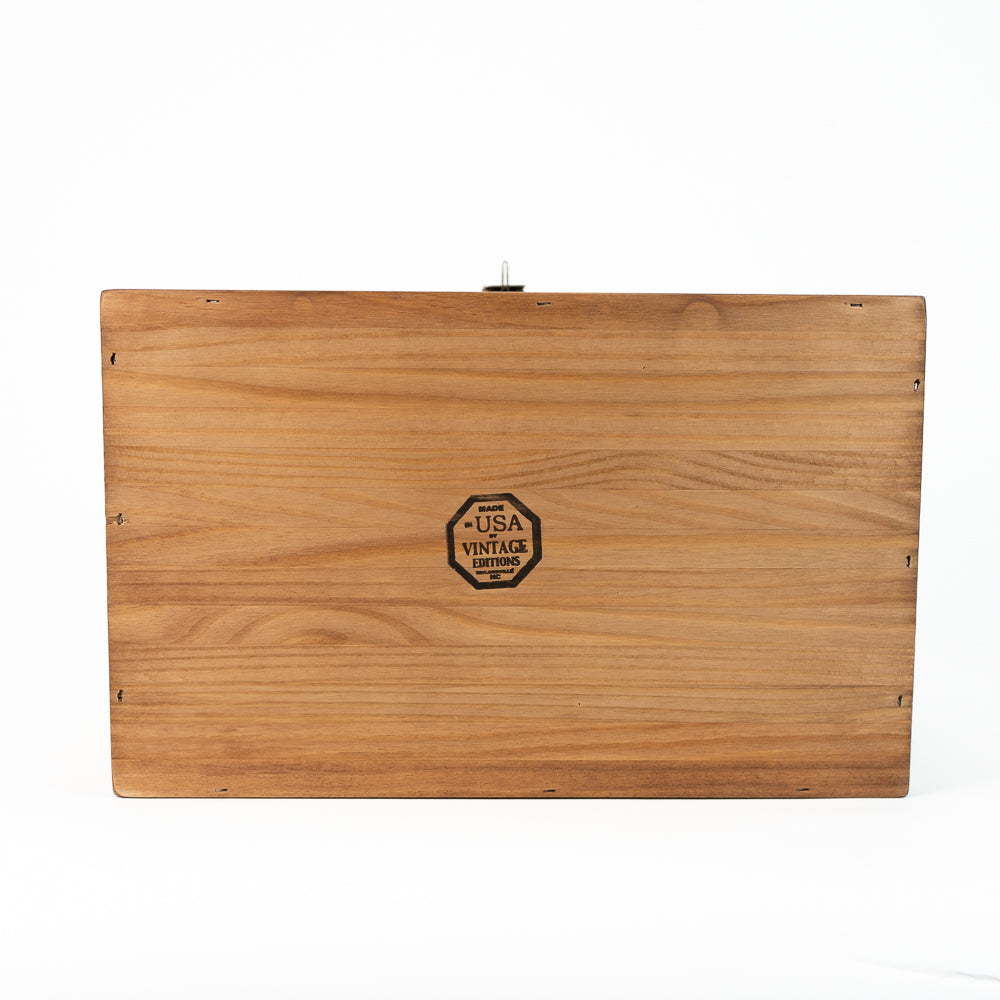 Wooden USMC Ammo Box with Hasp for Lock