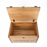 Wooden USMC Ammo Box with Hasp for Lock