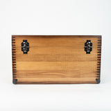 Wooden Footlocker with Leather Handles