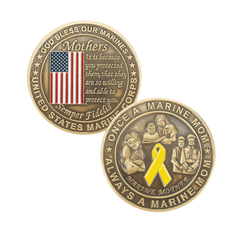 “Once a Marine Mom Always a Marine Mom” Coin