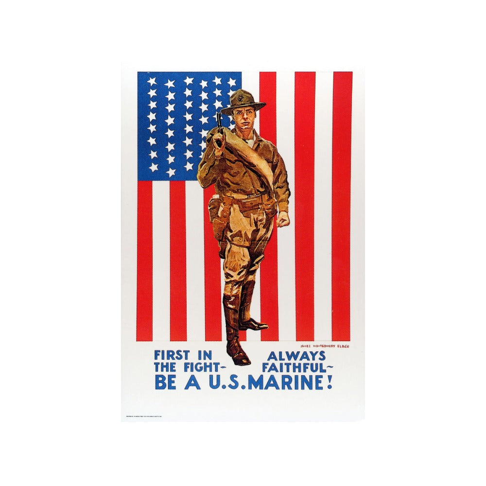 Be A U.S. Marine Postcard