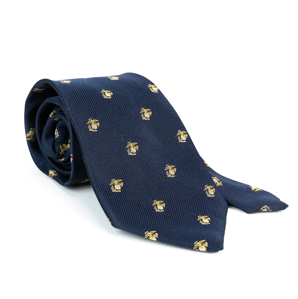 Tie navy blue w/gold EGAs