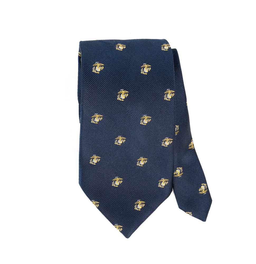 Tie navy blue w/gold EGAs