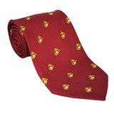 Tie red w/gold, white EGAs