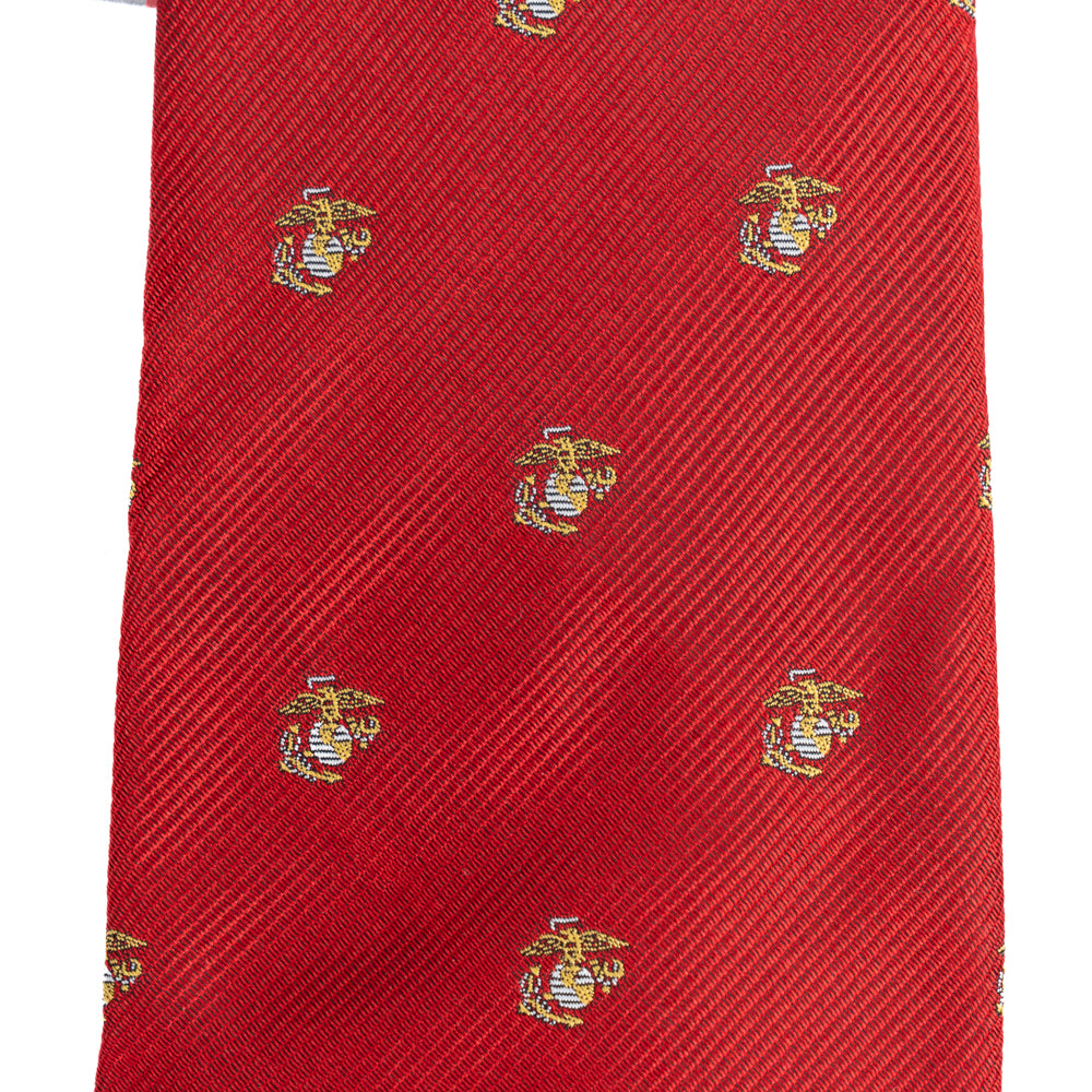 Tie red w/gold, white EGAs