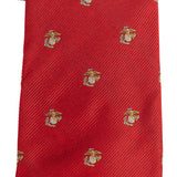 Tie red w/gold, white EGAs