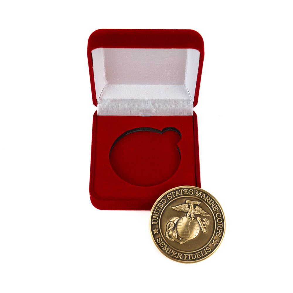Red Velvet Coin Box